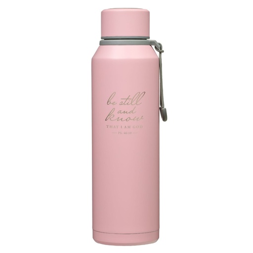 [FLS080] Water Bottle Be Still and Know Pink SS
