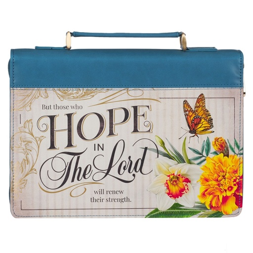 [BBL770] Bible Case Large Hope In The Lord Blue