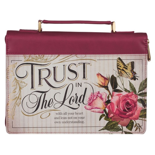[BBL771] Bible Case Large Trust In The Lord Pink