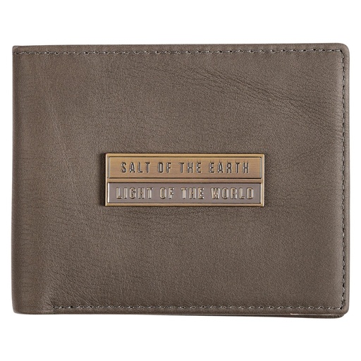 [WT151] Wallet Salt of The Earth Grey Genuine Leather