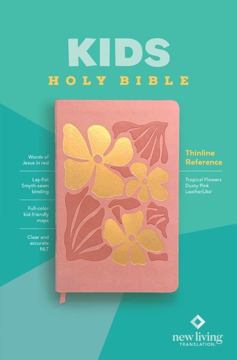 [9781496483980] NLT Kids Bible Thinline Reference Ed Dusty Pink I/L