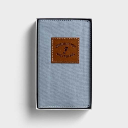 [J9128] KJV Wonderfully MadeBlue Babys First Bible Nt & Ps