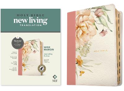 [9781496484024] NLT Wide Margin Bible Filament Pink Blossoms Indexed