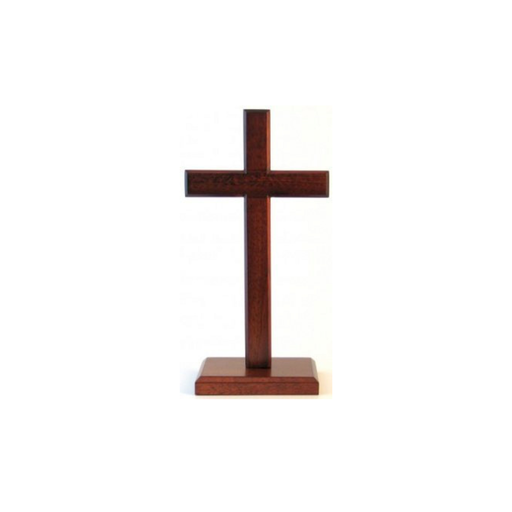 [CS20SQ] Cross Mahogany 20cm Square Base