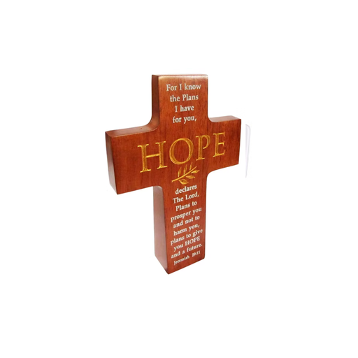 [CEP2-148] Cross Mahogany Jer 29:11 Wall Hanging