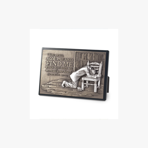 [20751L] Moments of Faith Plaque Praying Woman