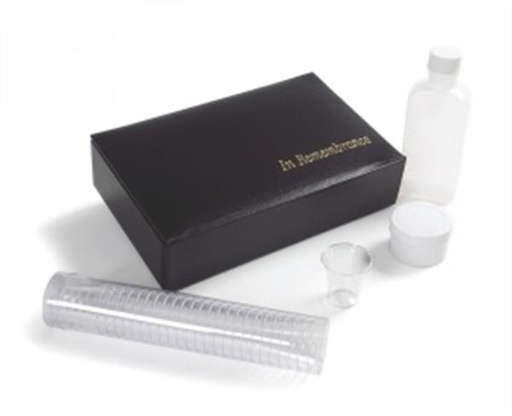 [081407002392] Portable Communion Set Black