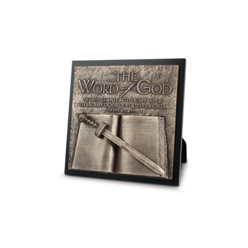 [11701L] Sculpture Plaque Word Of God Resin