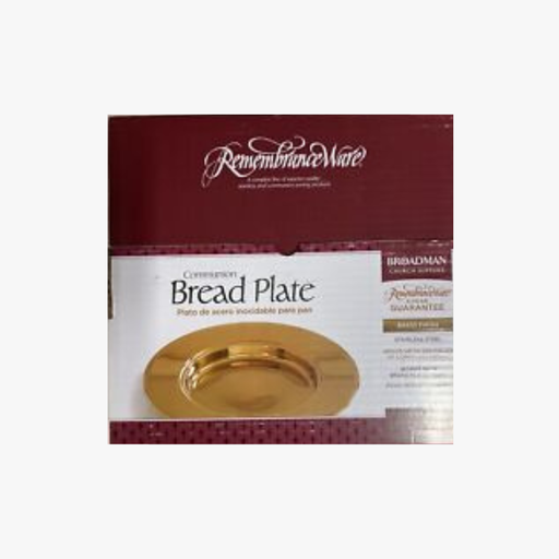 [081407011189] Communion Bread Plate Brasstone
