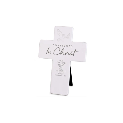 [11269L] Cross Cast Stone Confirmed In Christ White