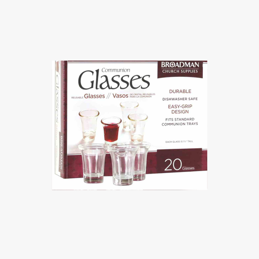 [81407014166] Communion Cups Glass Box of 20