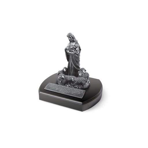 [20120L] Sculpture Jesus The Good Shepherd MOF Resin