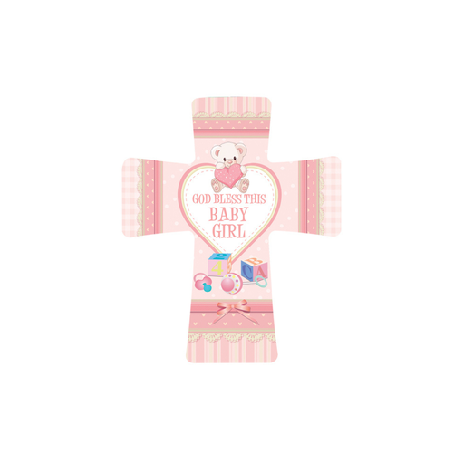 [CR201BG] Cross Baby Girl Porcelain Pink