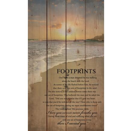 [PNL0323] Plaque Pallet Footprints