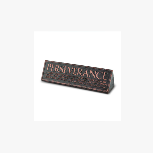 [11586L] Desktop Reminder Plaque Perserverence