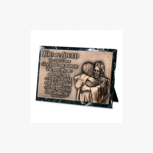 [20701L] Plaque You Are Loved Moments Of Faith