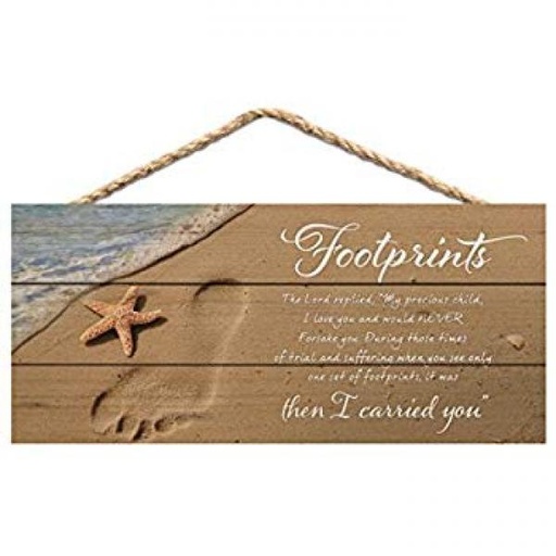 [HSA0241] Hanging Plaque Footprints