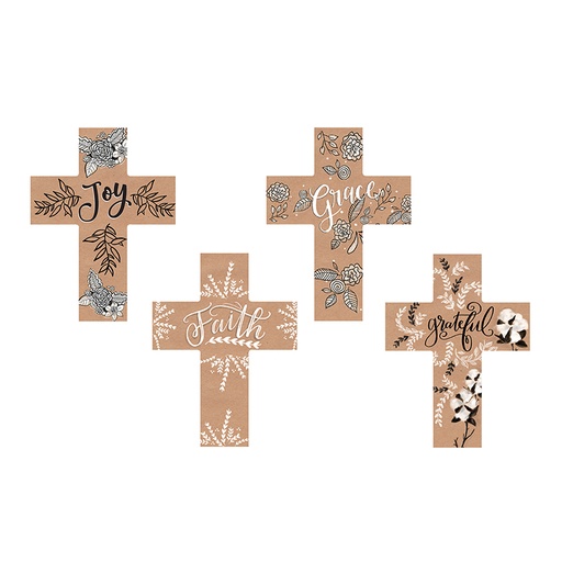 [F2951SINGLE] Cross Mini Easel Wood/Metal Single