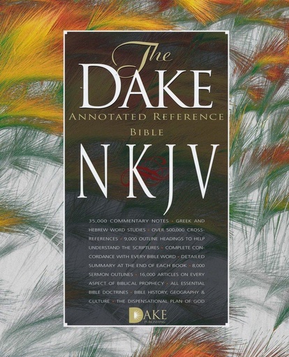 [9781558290938] NKJV Dake Annotated Reference Bible Black Bonded Leather