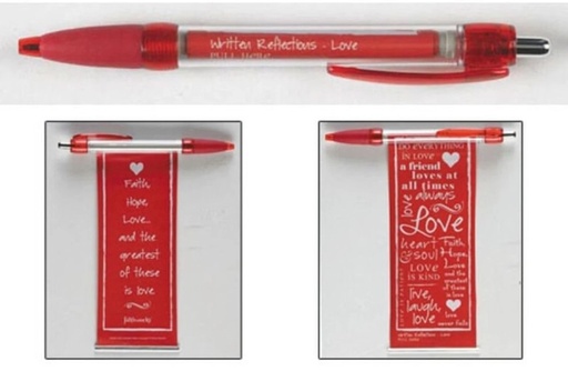 [VS306] Pen Love Banner Red Plastic