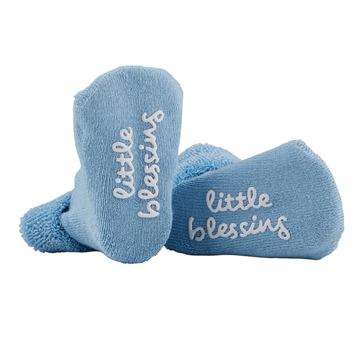 [F4772] Baby Socks Little Blessing Blue