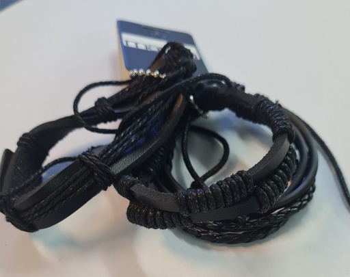 [1126] Bracelet Multi Layer with Fish Pendant
