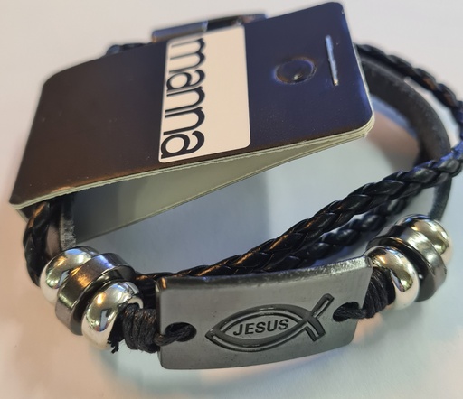 [1128] Bracelet Multi Layer Fish Symbol