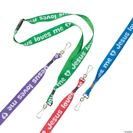 [13742735] Lanyard Jesus Loves Me Breakaway Assorted Single