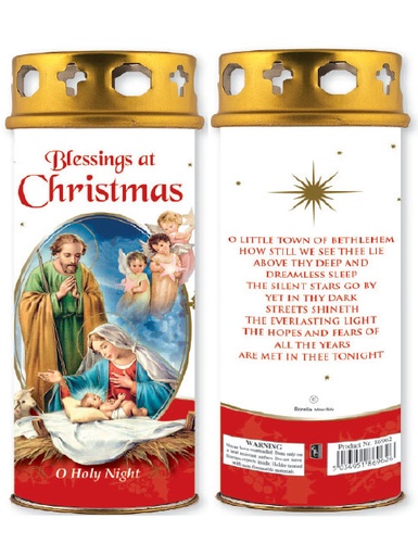[CA86962] Candle Blessings At Christmas 162mm x 62mm