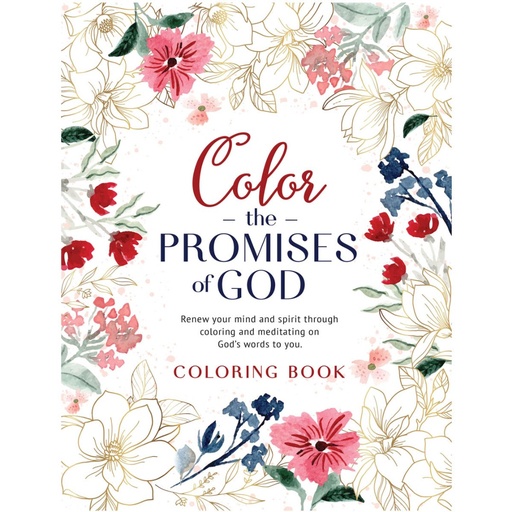 [CLR068] Color The Promises Of God Colouring Book Pink Flower