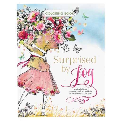 [CLR089] Surprised By Joy Colouring Book Girl & Flowers