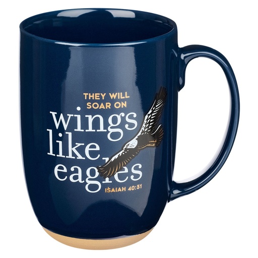 [MUG766] Mug Wings Like Eagles Blue