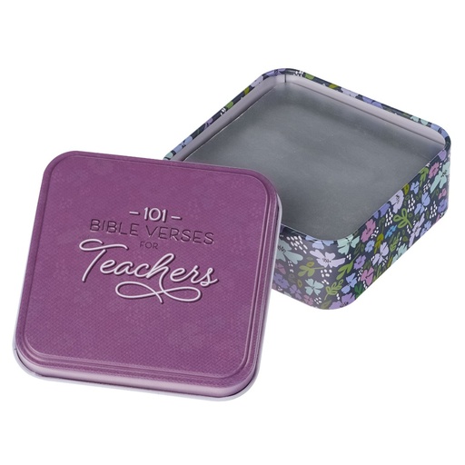 [TIN035] Devotional Cards In Tin 101 Bible Verses For Teacher