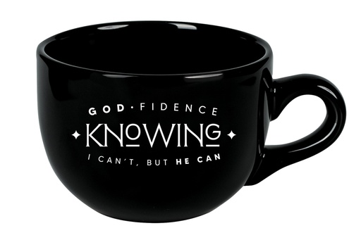 [5074] Jumbo Mug Godfidence Black