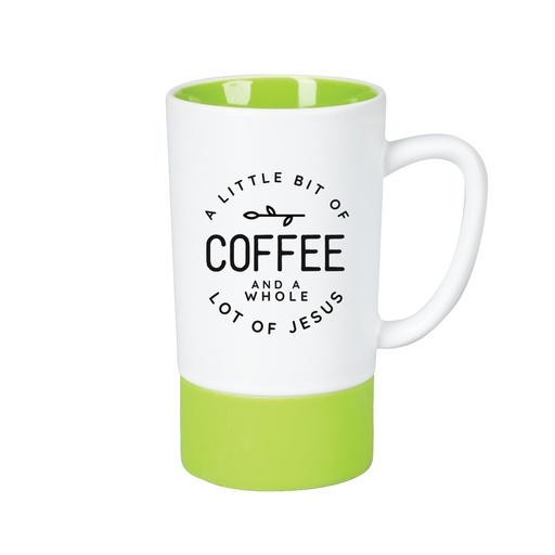 [5058] Mug Slender Silicone Little Bit of Coffee Green