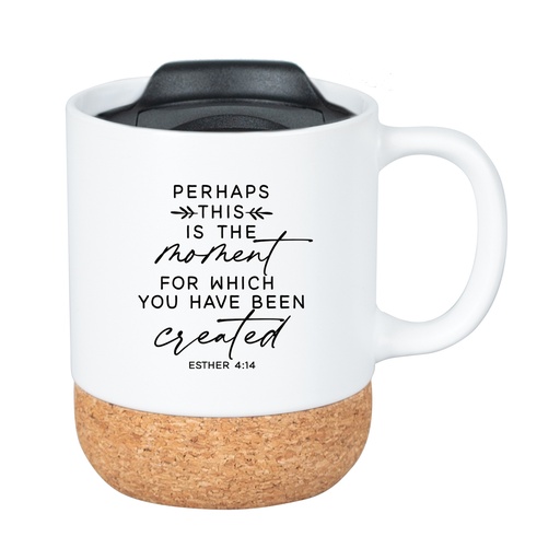 [4691] Travel Mug Cork Bottom Perhaps This Is The Moment Black