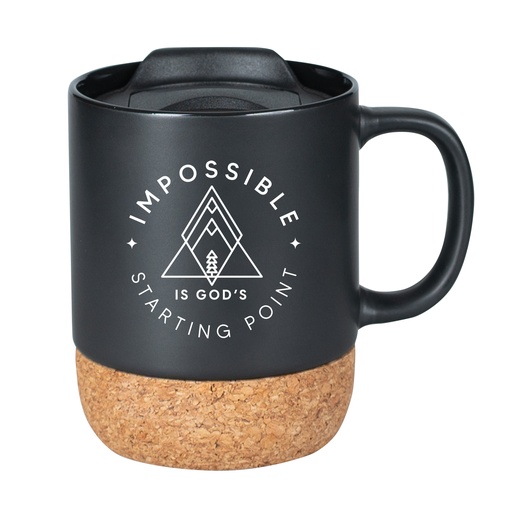 [4628] Travel Mug Cork Bottom Impossible Gods Starting Point Black