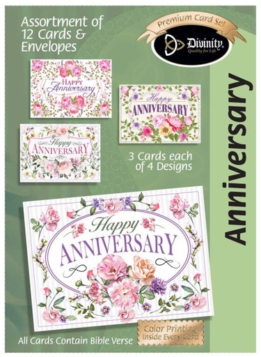 [28655N] GC: Boxed Anniversary Floral - KJV