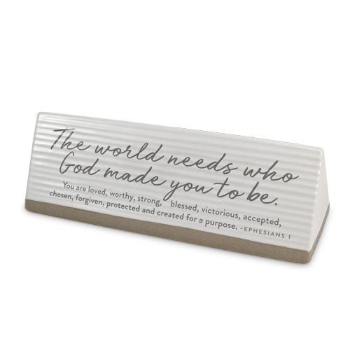[40281L] Reminder Plaque The World Needs Ceramic
