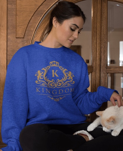 [CREW3BRMGI] Crew Neck Kingdom Bright Royal Medium Gold Ink
