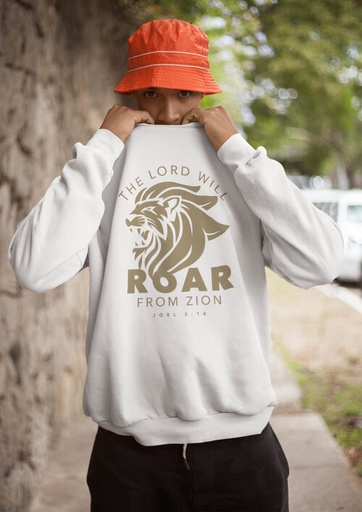 [CREW5BSGI] Crew Neck Roar Black Small Gold Ink