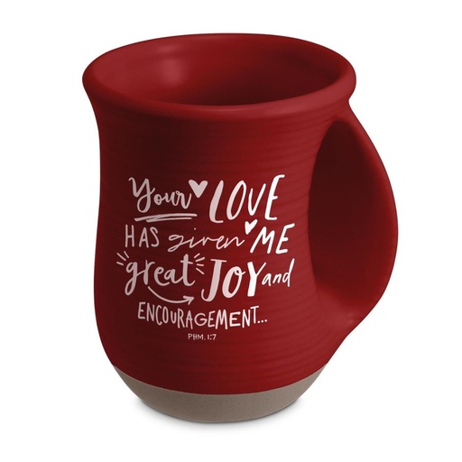 [12959L] Christmas Handwarmer Mug Your Love Red