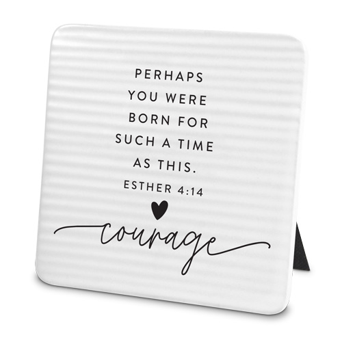 [40454L] Tile Plaque For Such A Time As This White