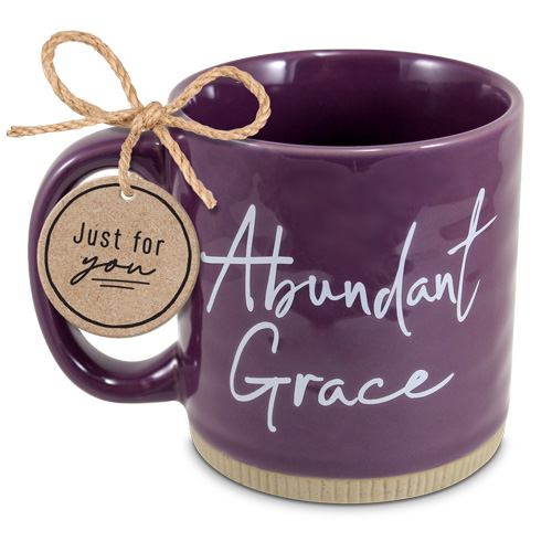 [18375L] Mug Abundant Grace Purple Powerful Words