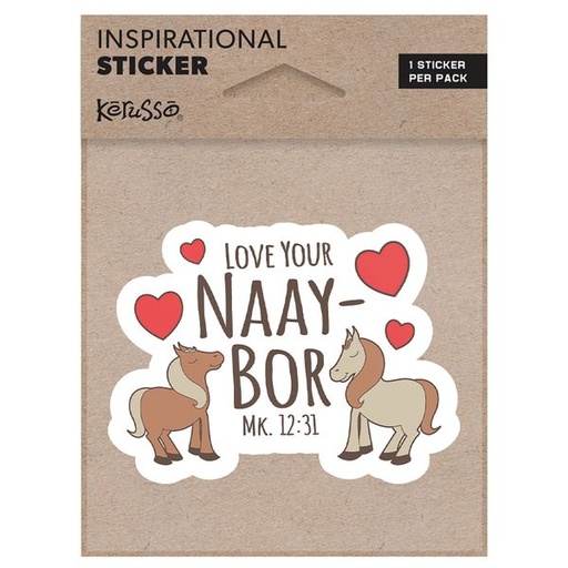 [STCK118] Vinyl Sticker Love Your Naay-Bor