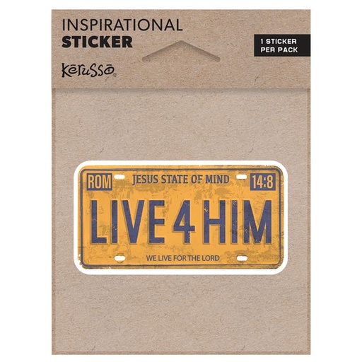 [STCK116] Vinyl Sticker Live 4 Him