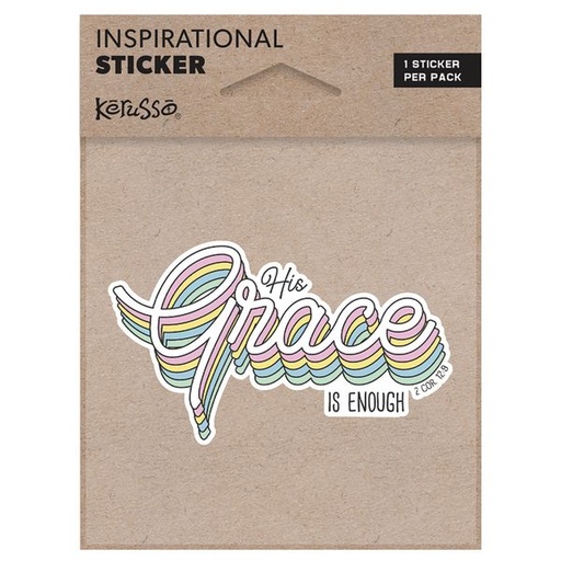 [STCK112] Vinyl Sticker His Grace Is Enough