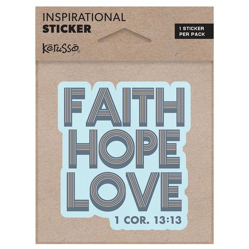 [STCK109] Vinyl Sticker Faith Hope Love