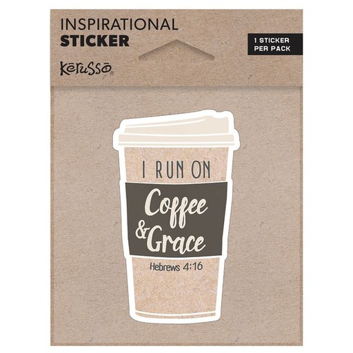 [STCK108] Vinyl Sticker Coffee & Grace