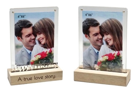 [20610LO] Photo Frame Dual View Anniversary